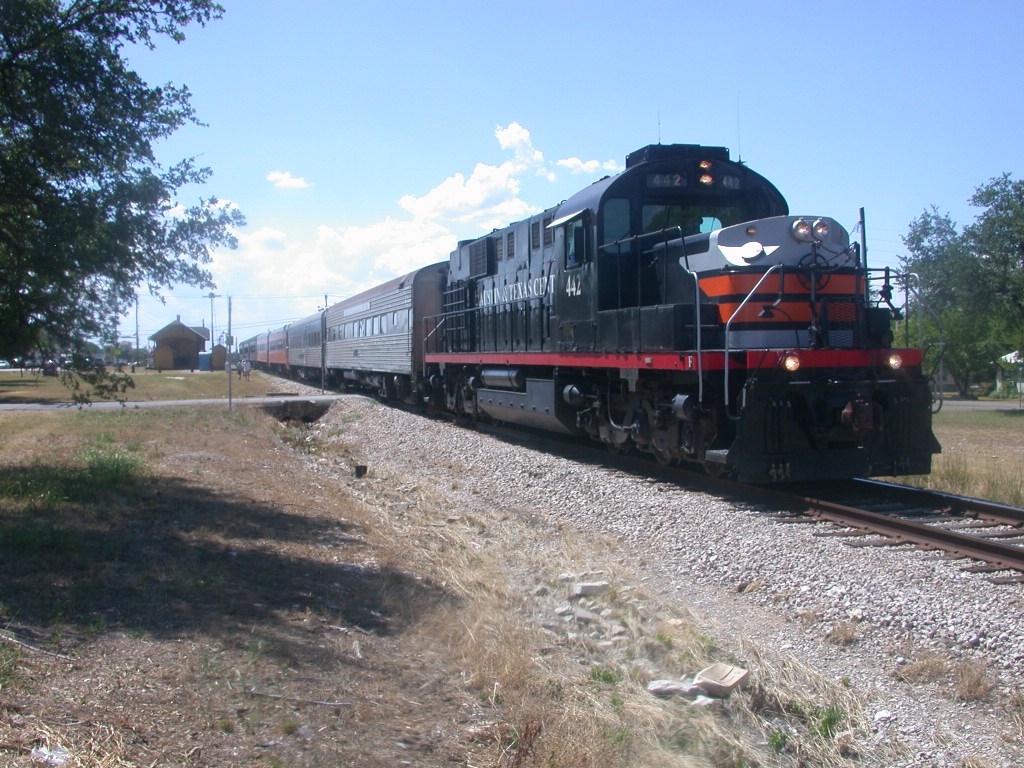 ATCX 442  22Jun2008  SB out of the Station 